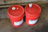 Full and partial 5 gallon buckets of ATF oil