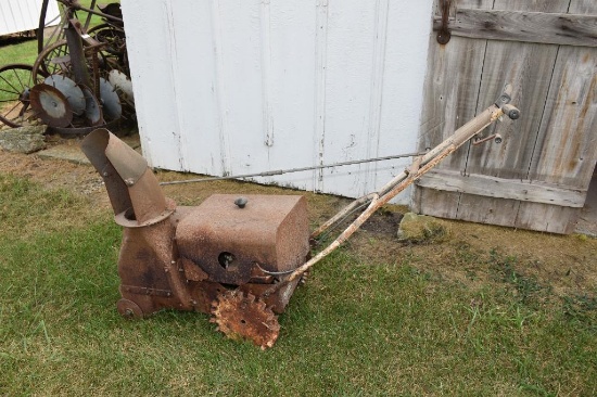 Vintage snow blower