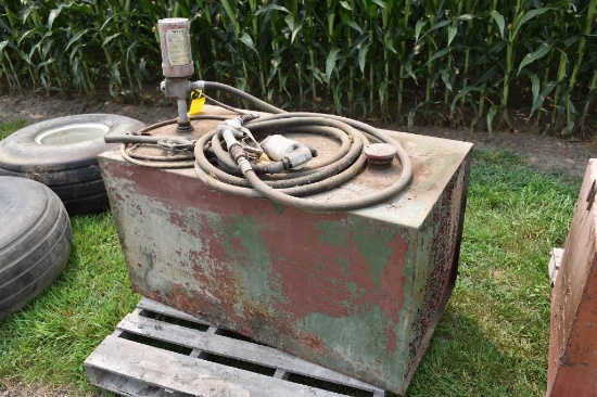 100 gal. fuel tank w/ electric pump and nozzle