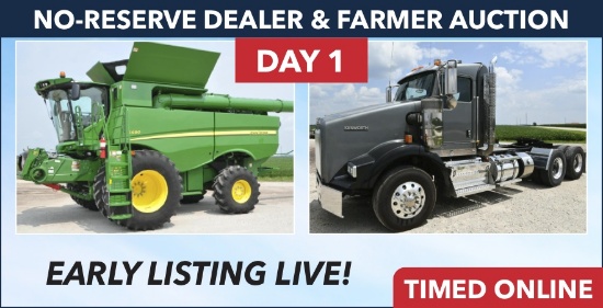 Day 1, Ring 1 - No Reserve Dealer & Farmer Auction