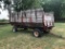 Wood flare box silage wagon w/ running gear