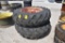 (2) 18.4R38 tires on 9-bolt wheels