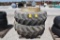 (2) 18.4-38 tires on DMI clamp on duals