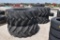 (4) 710/70R38 tires