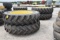 (4) 480/80R50 tires on John Deere wheels