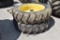 (2) 13.6-38 tires on John Deere 8-bolt wheels