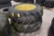 (2) 18.4-38 tires on John Deere 9-bolt wheels