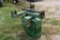Shop built 3-pt. ballast weight w/ (6) John Deere suitcase weights