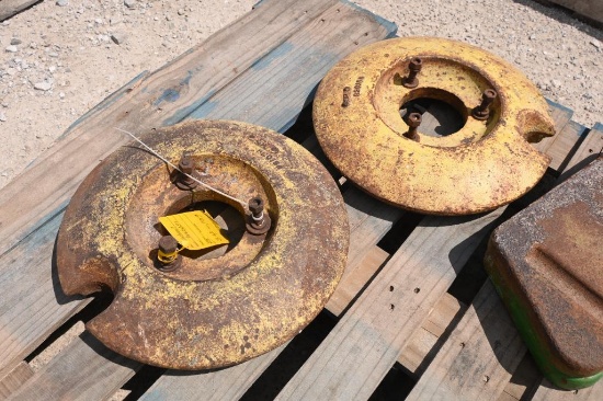 (2) John Deere wheel weights