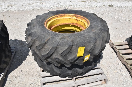 (2) 14.9-24 tires and rims