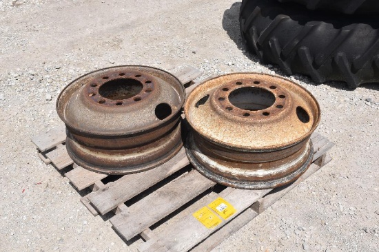 (2) 24.5" steel wheels