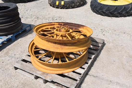 (2) 38" spoke wheels