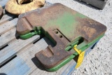 (2) John Deere suitcase weights