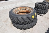 (2) 15.5-38 tires on rims