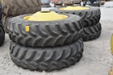 (4) 520/85R42 tires on JD 10-bolt wheels