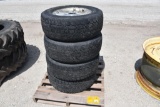 (4) 265/65R18 tires on 6-bolt wheels