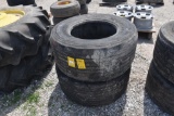 (2) 455/50R22.5 tires