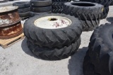 (2) 16.9-38 tires on 9-bolt wheels