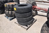 (4) 11R22.5 tires