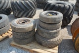 (2) Lot of misc. tires and wheels