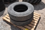 (2) 11R22.5 tires