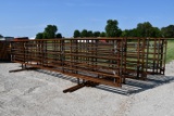 (2) 24' Free standing pipe panels w/ 8' swing gate