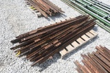 (50) Steel fence posts