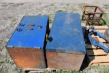 (2) Metal tool cabinets