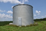 Long 24' 8-ring grain bin