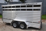 2008 Featherlite 8107-6716 6' x 16' livestock trailer