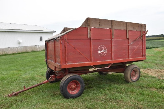 Heider barge wagon w/ hoist