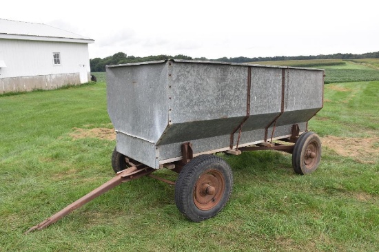 10' galvanized barge wagon