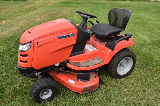 Simplicity riding lawn mower