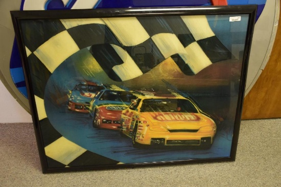 Large Nascar framed print