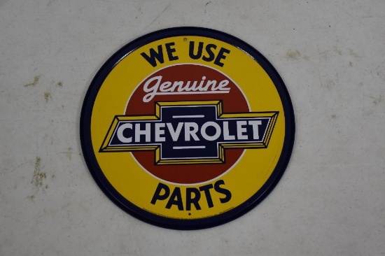 Chevrolet genuine parts metal sign