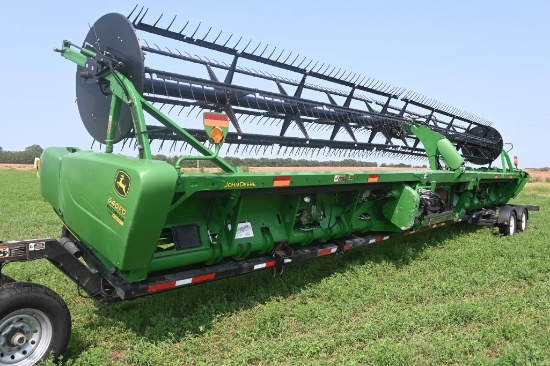 2014 John Deere 640FD 40' flex draper head