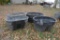 (4) 100 gal. poly water tanks