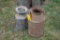 (2) Cream cans