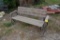 Outdoor wooden glider