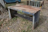 6' steel work bench