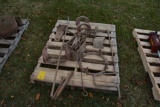Pallet of older farm items