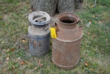(2) Cream cans