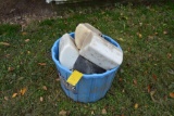 Bucket of poly organizers