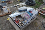 Pallet of hardware and electrical items as pictured