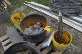 Quantity of bearings and short sections of hyd. hose