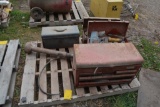 (4) Older toolboxes w/ contents