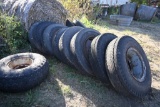 Quanity of truck tires and wheels