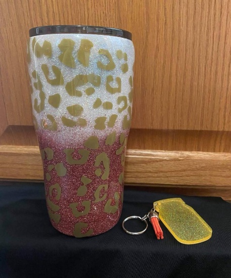 Glitter Tumbler & Key Chair