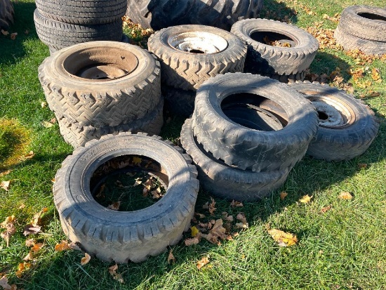 (10) tires, 5 w/rims