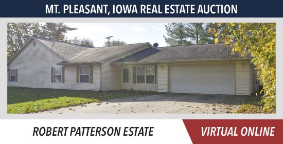 Mt. Pleasant, IA Real Estate Auction - Patterson
